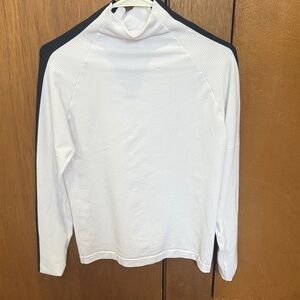 Athleta White and Black Long Sleeve Top - size M